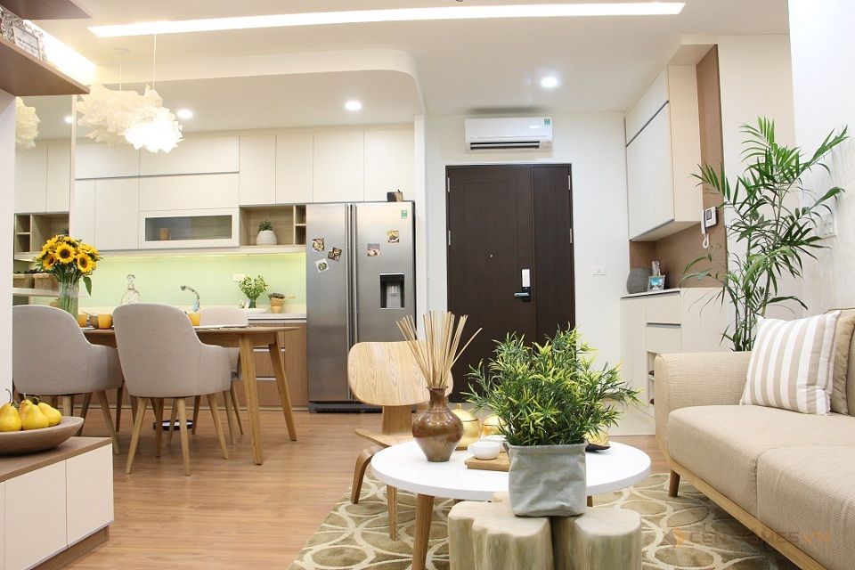 Cho thuê ngay căn hộ 2 phòng ngủ chung cư Mailand Hanoi City, view tháp tầng Splendora, hướng Bắc